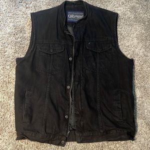 Daniel Smart Denim Motorcycle Vest Size Large